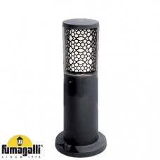 Φωτιστικό Κολωνάκι 40cm με ντουί GU10 LED 6W 230V 600lm CCT Ρητίνης Μαύρο IP55 Fumagalli Carlo